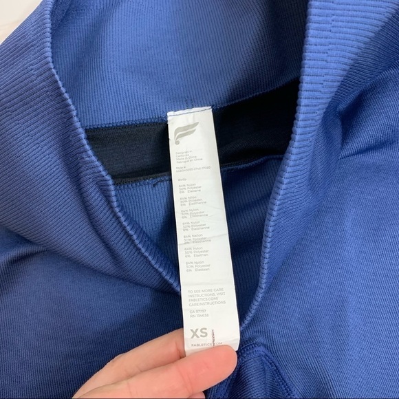 Fabletics Seamless Leopard Print Blue Leggings 66 - Picture 5 of 9